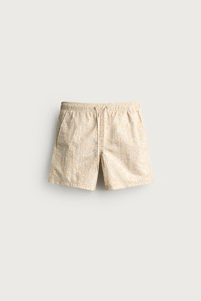 PAISLEY MID-LENGTH SWIM TRUNKS