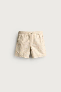PAISLEY MID-LENGTH SWIM TRUNKS