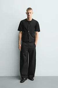 RELAXED FIT PANTS WITH ADJUSTABLE HEM
