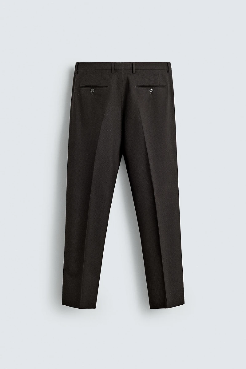 HOUNDSTOOTH SUIT PANTS