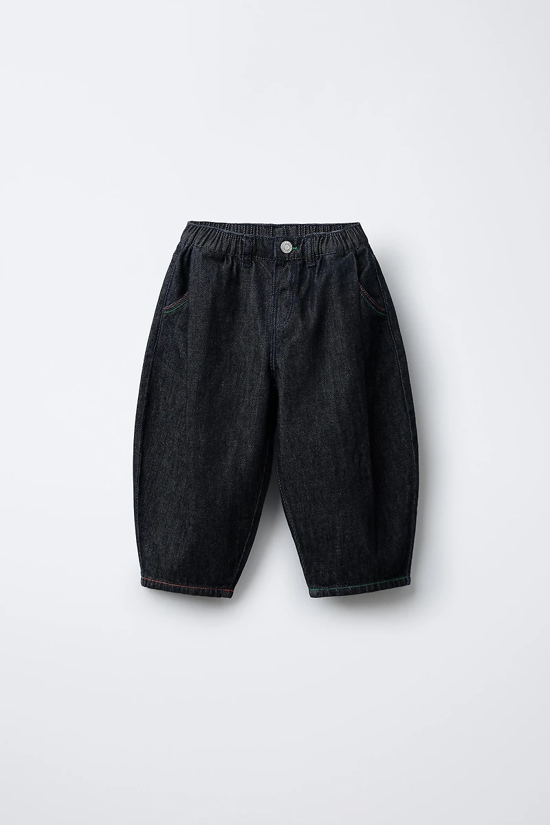 BALLOON DENIM PANTS