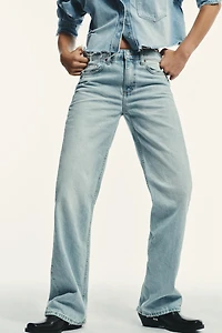 TRF MID-RISE WIDE LEG JEANS