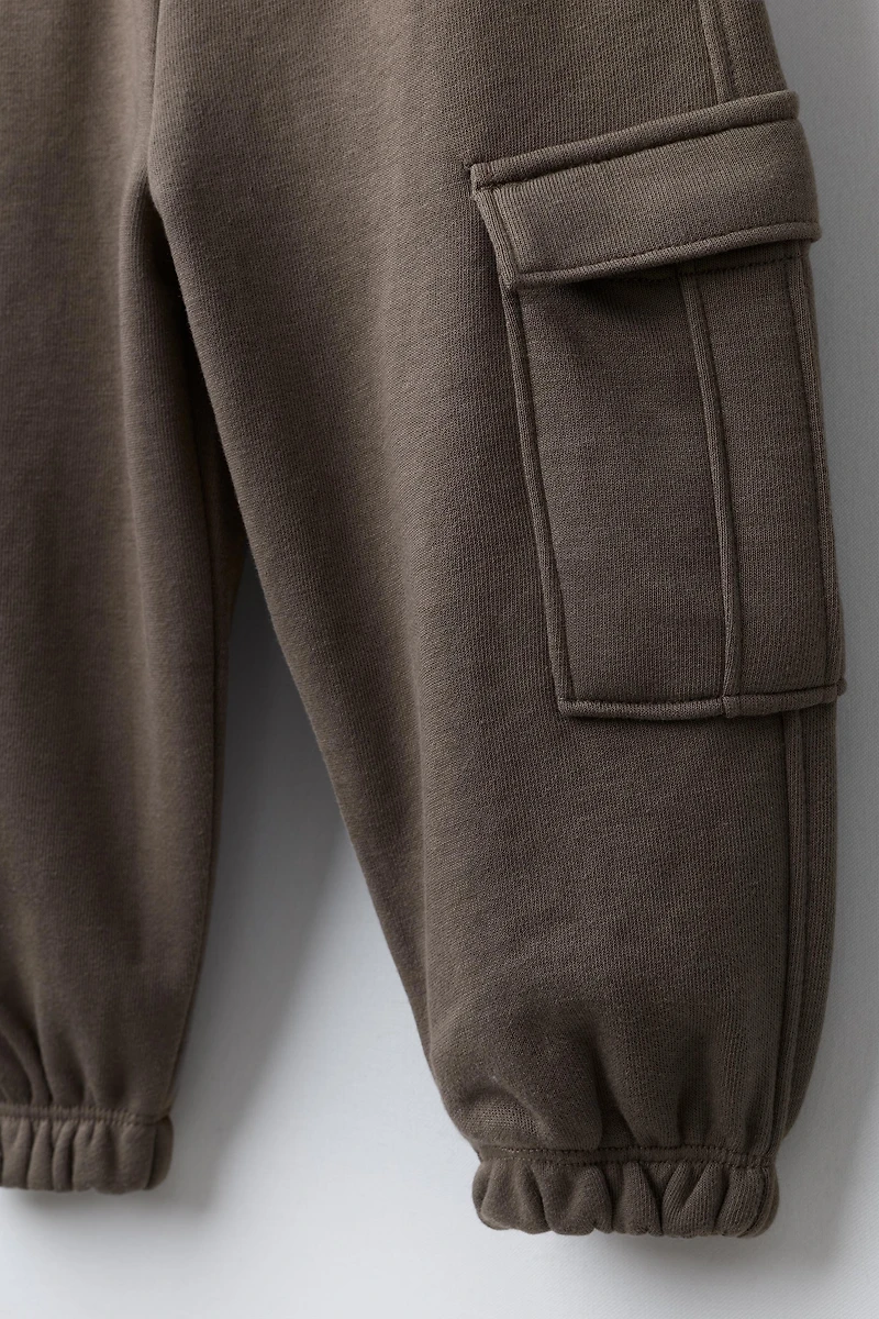 PANTALON DE JOGGING CARGO EN MOLLETON