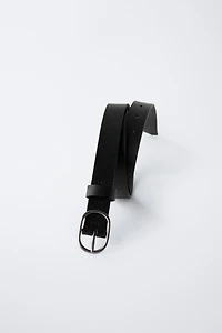 LEATHER BUCKLE BELT