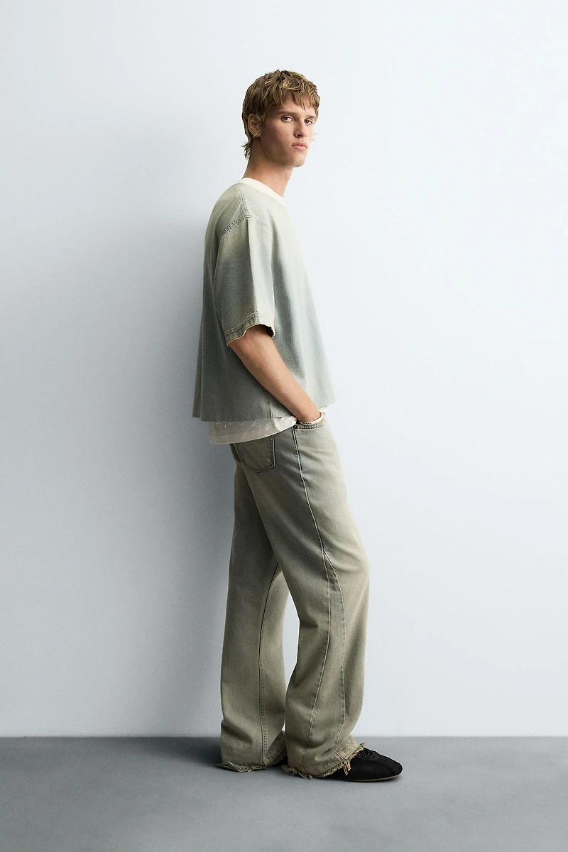 WASHED DENIM T-SHIRT