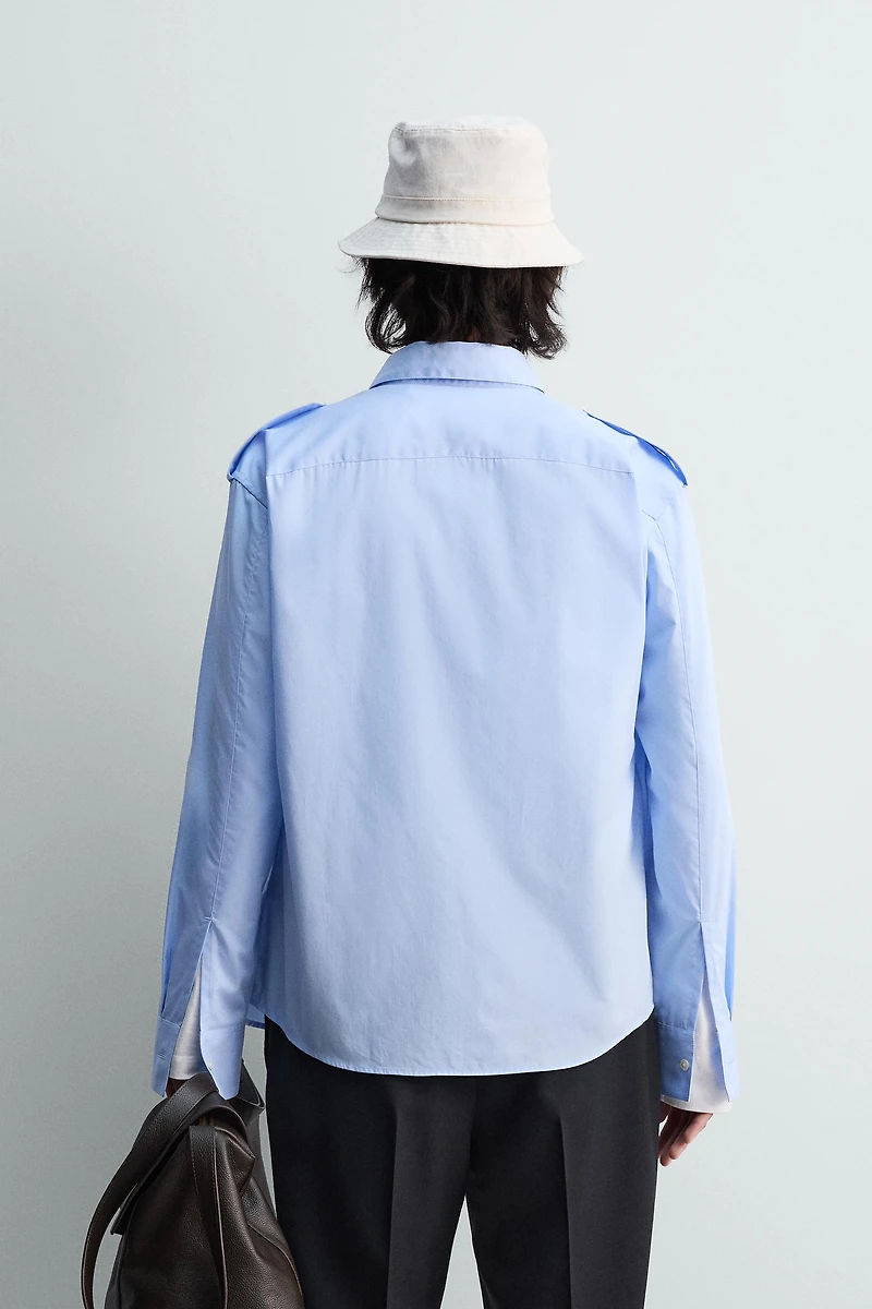 POCKET SHIRT WITH EPAULETS