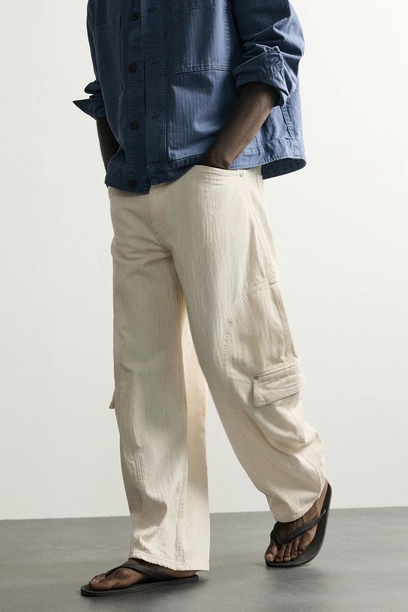BALLOON FIT CARGO JEANS