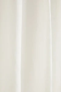 TOPSTITCHED SHOWER CURTAIN
