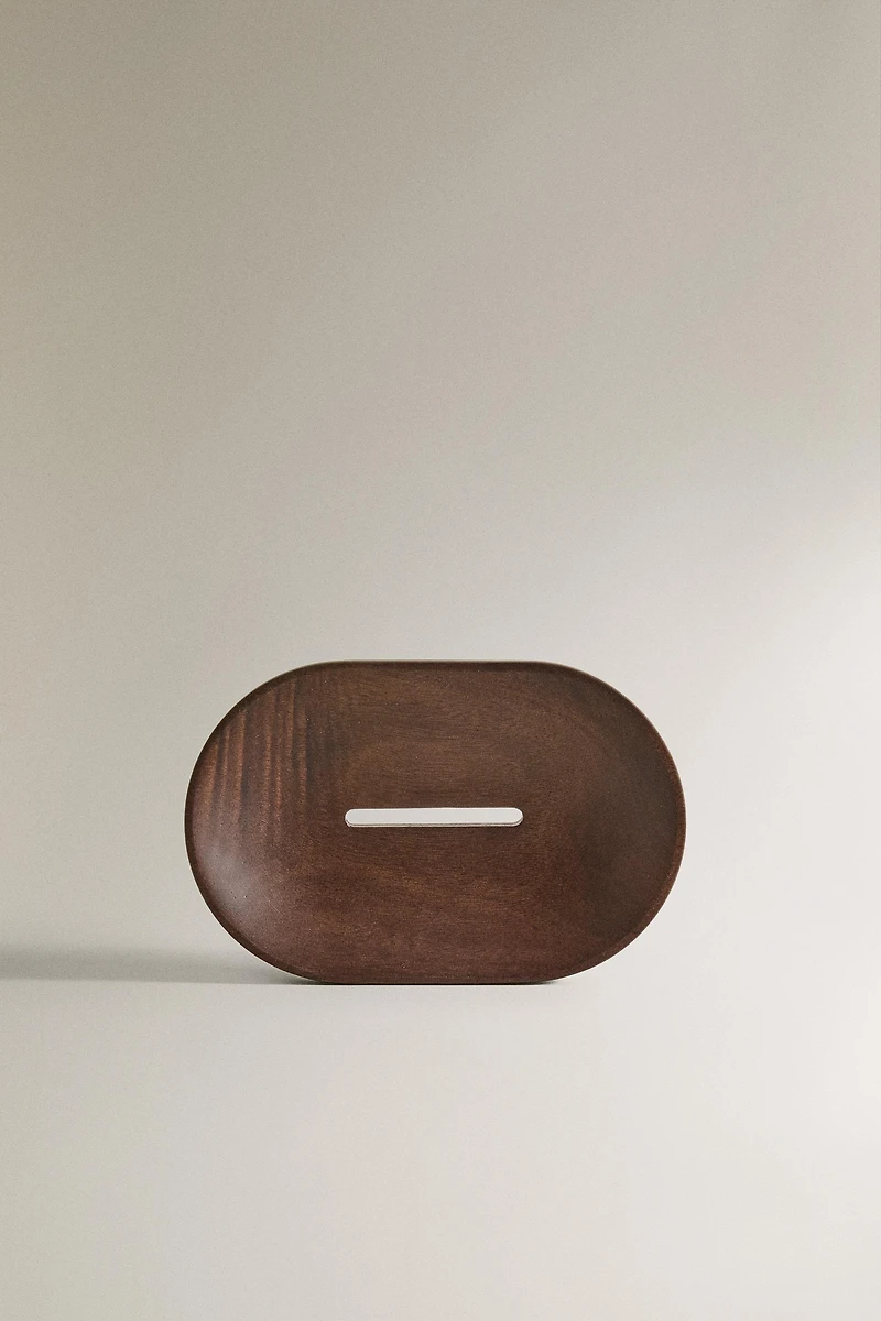 WOODEN BATHROOM SOAP DISH