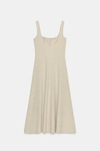 ROBE MI-LONGUE À BRETELLES