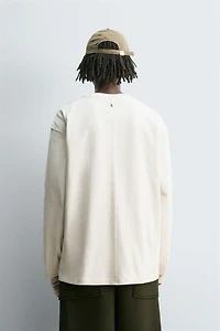 HEAVYWEIGHT LONG SLEEVE T-SHIRT WITH STUD