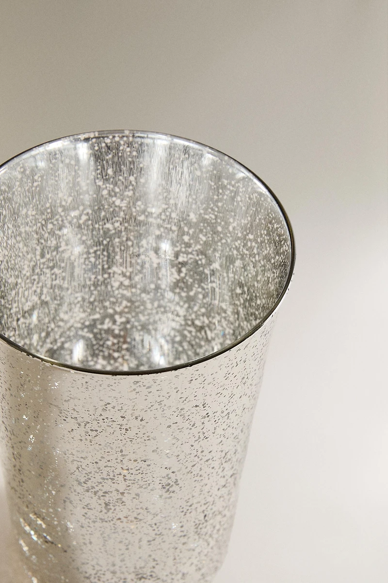 MERCURIZED GLASS CHRISTMAS TUMBLER