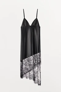 LACE LEATHER DRESS