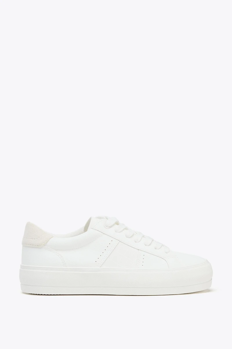 TOPSTITCHING DETAIL SNEAKERS