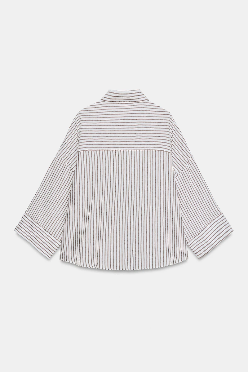 STRIPED LINEN SHIRT