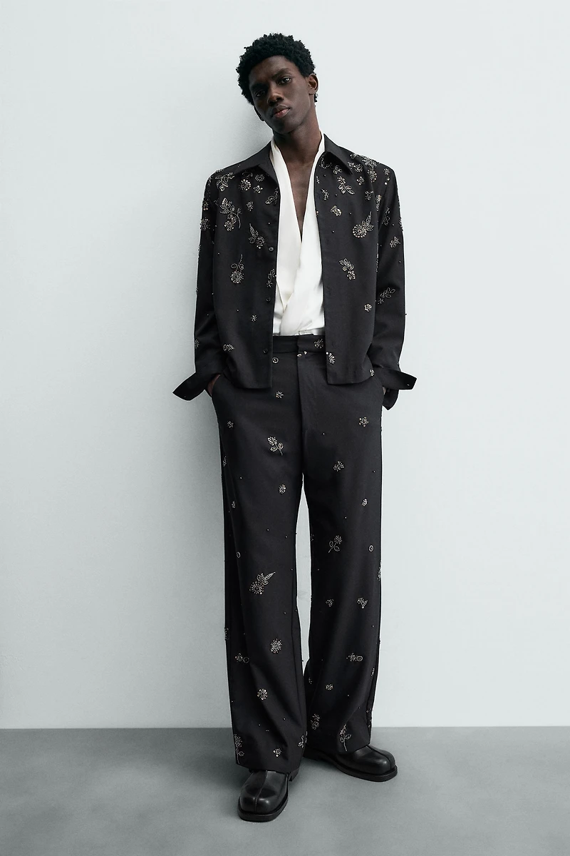 RELAXED FIT SEQUIN PANTS LIMITED EDITION