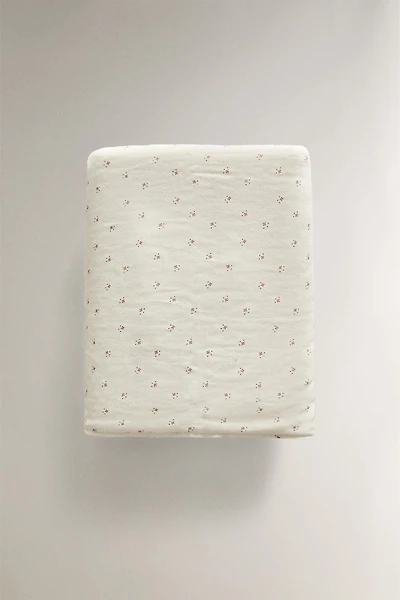 BABY BATH TOWEL CHIFFON FLORAL