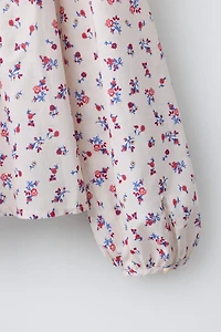 RUFFLED FLORAL SHIRT
