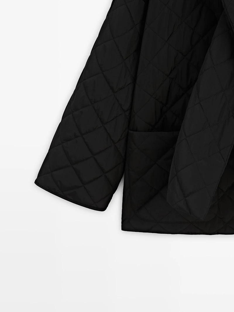 Lightweight jacket with scarf detail
