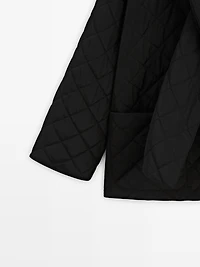 Lightweight jacket with scarf detail