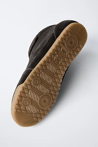 BASKETS MONTANTES EN CUIR BOXING