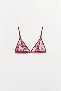 SOUTIEN-GORGE TRIANGLE EN DENTELLE