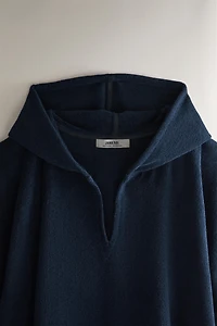 COTTON TERRYCLOTH BEACH PONCHO