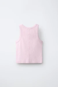RIBBED WASHED TANK TOP AND BERMUDA SET