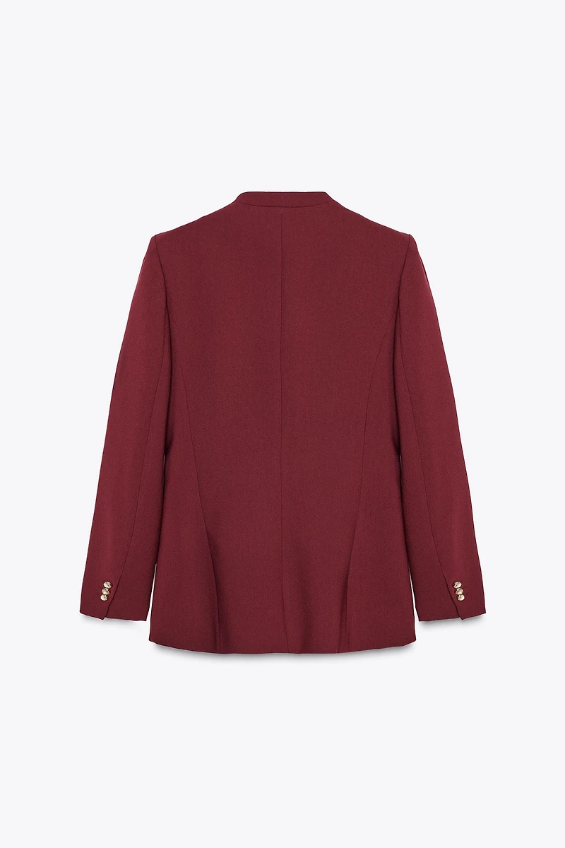 SLEEVELESS TAILORED BLAZER