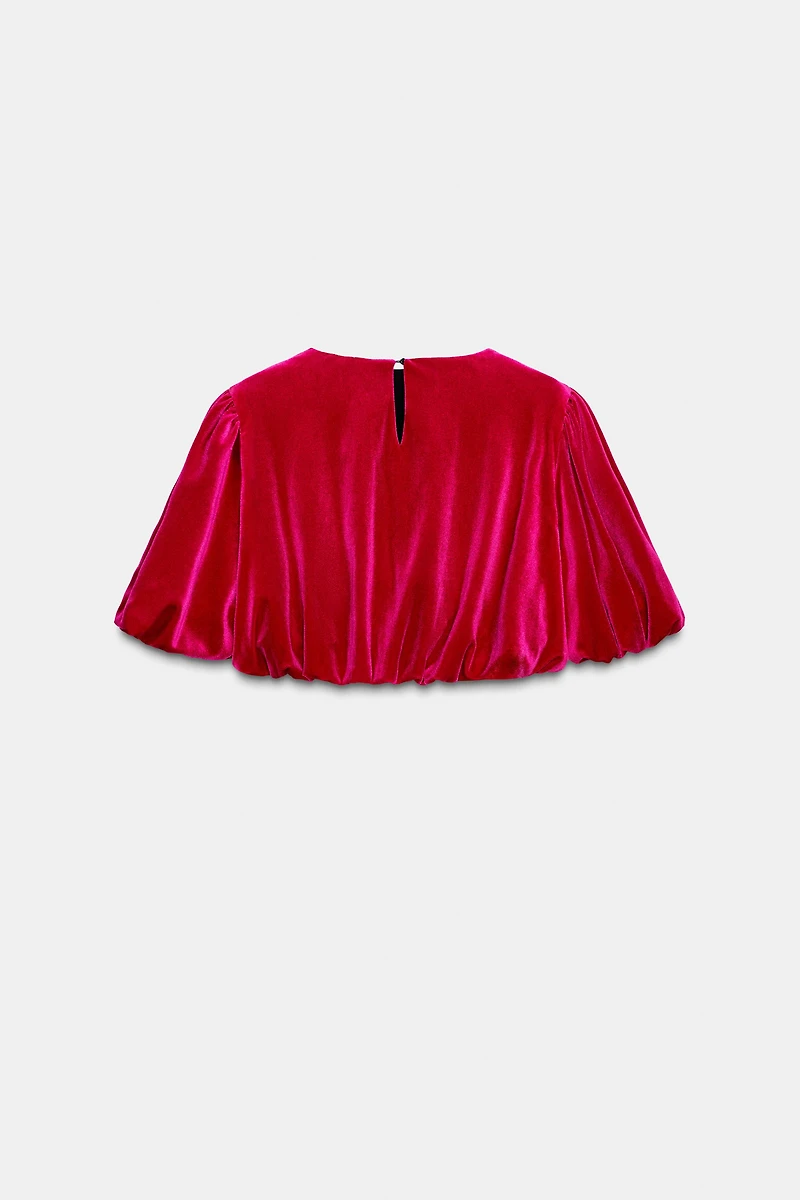 VELVET BALLOON TOP