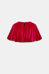 VELVET BALLOON TOP