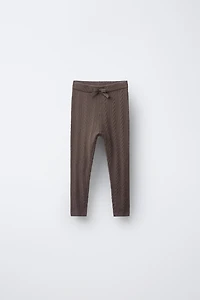 LEGGING EN MAILLE À TORSADES