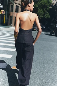 ZW COLLECTION DENIM HALTER TOP