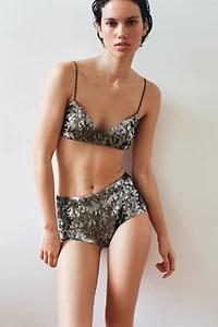 SEQUIN BEADED BRALETTE