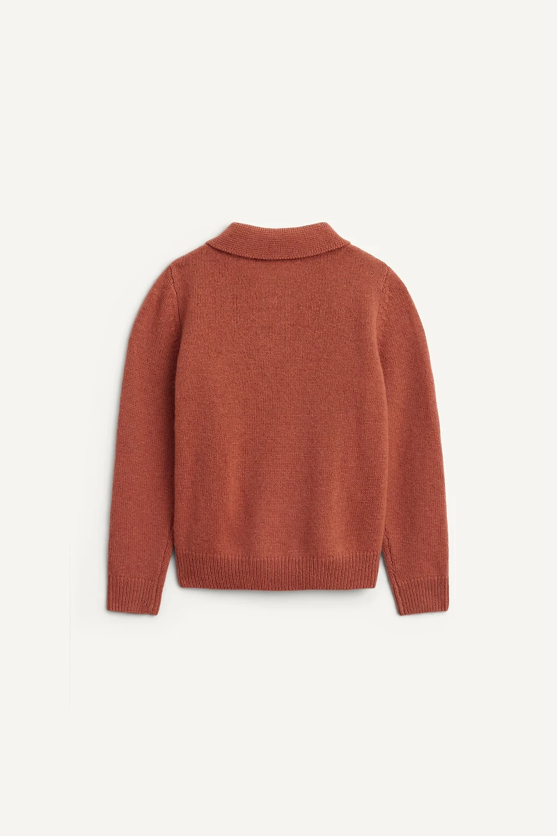 100% WOOL LIMITED EDITION KNIT POLO SHIRT