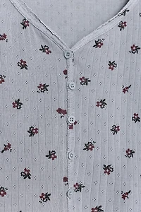 POINTELLE FLORAL JACKET