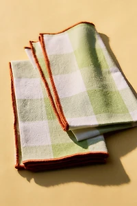 PACK SERVIETTES DE TABLE CARREAUX SURPIQÛRES (LOT DE 2)