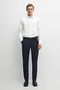 Slim fit 100% cotton poplin shirt