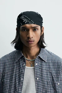 BANDANA À IMPRIMÉ GÉOMÉTRIQUE GRAPHIQUE