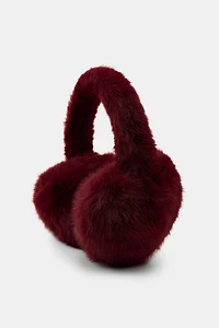 HEART FAUX FUR EAR MUFFS