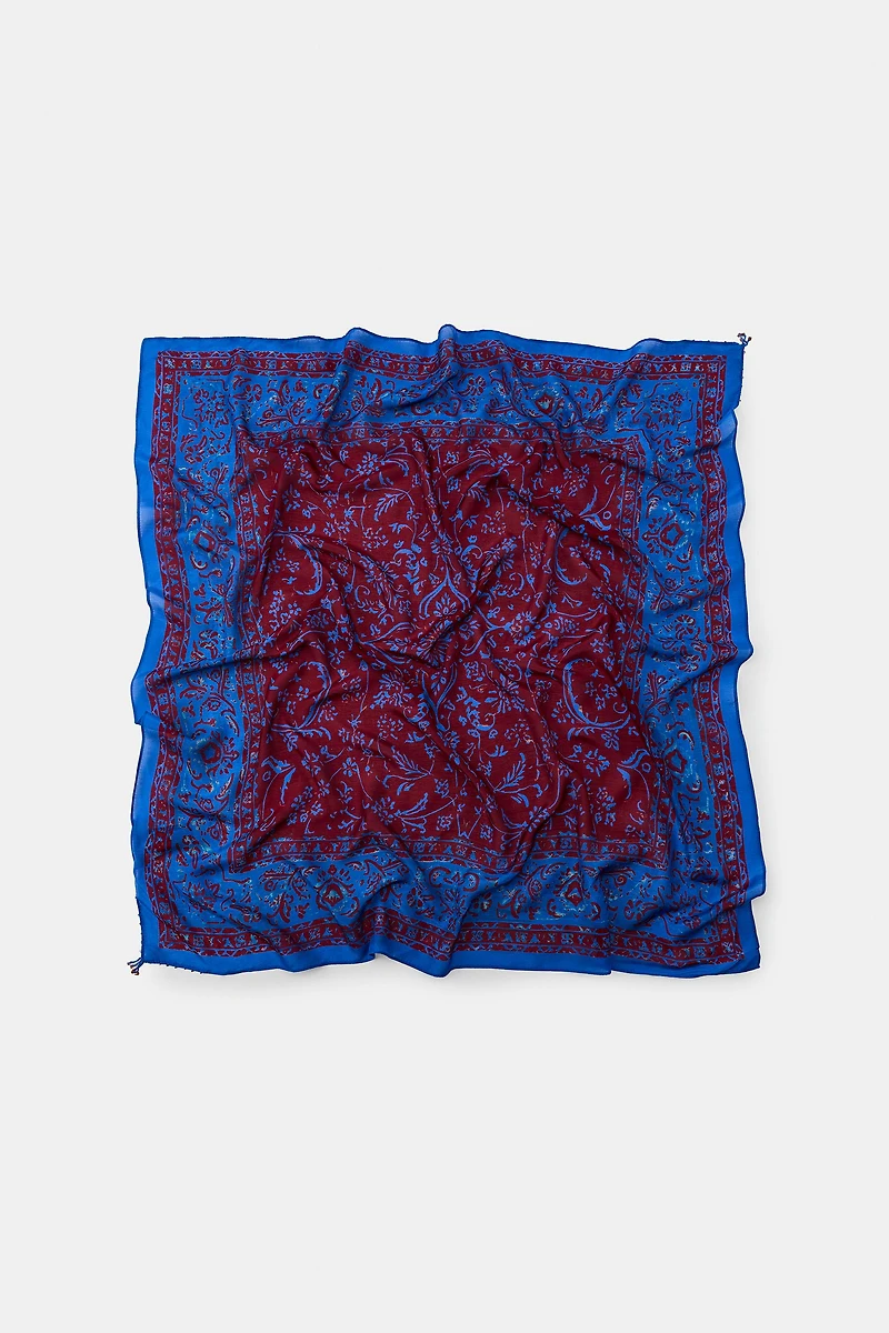 FOULARD IMPRIMÉ VISCOSE SOIE FANTAISIE