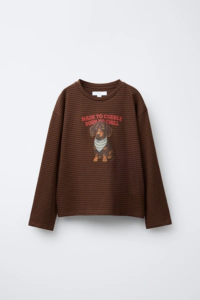 STRIPED DOG T-SHIRT