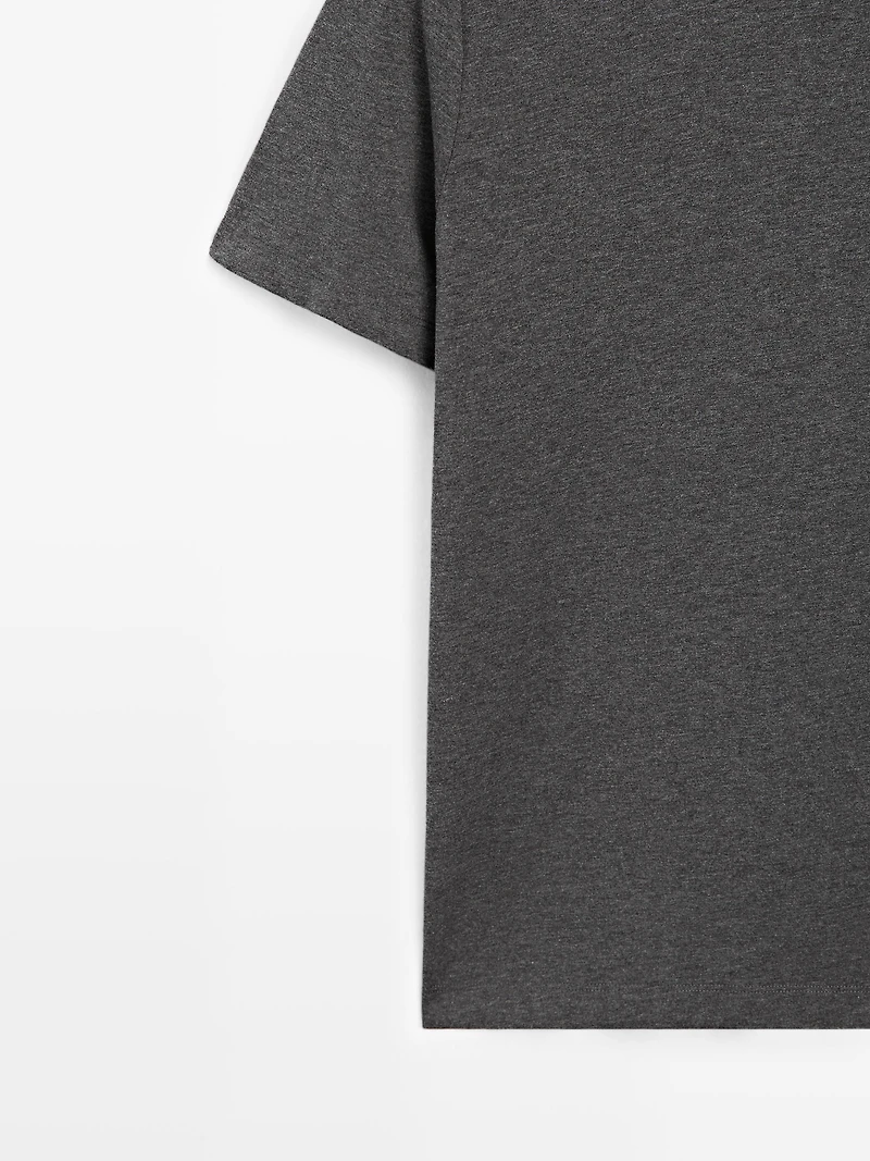 Short sleeve melange T-shirt