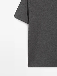 Short sleeve melange T-shirt