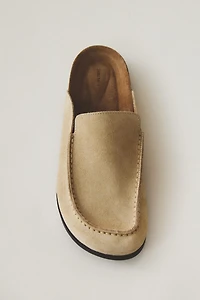 LEATHER MULE CLOG SLIPPERS