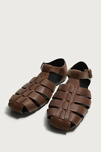 LEATHER FISHERMAN SANDALS