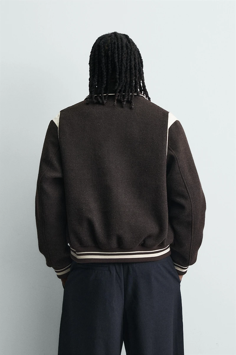 CONTRAST BOMBER JACKET