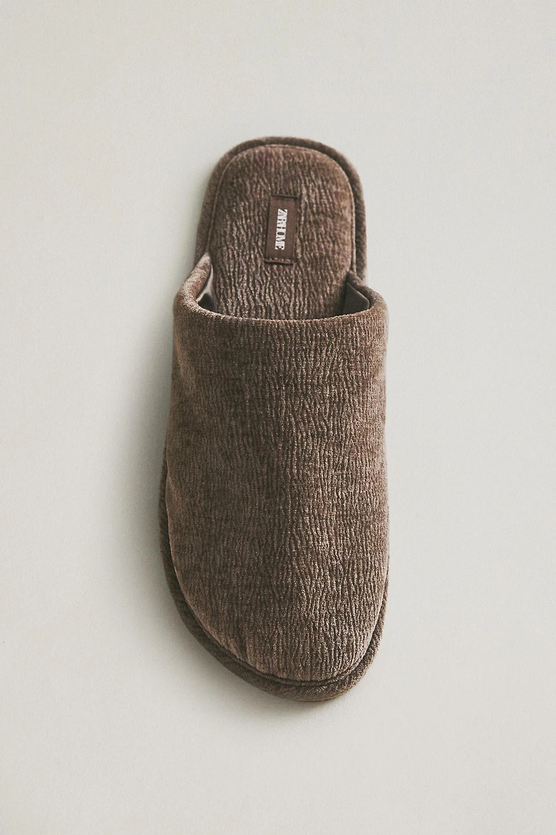 VELVET MULE SLIPPERS