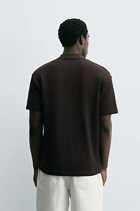 TEXTURED POLO SHIRT