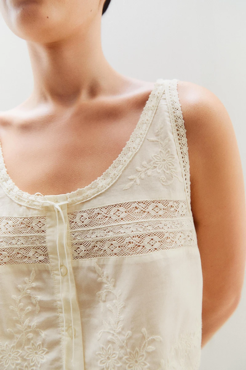 LACE COTTON TOP